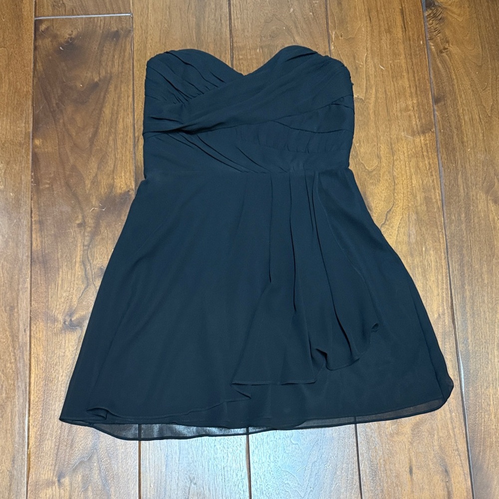 Express Black Strapless Dress